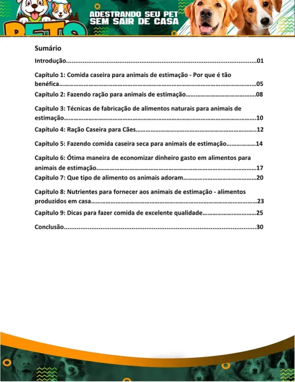 Alimentação Natural para Pets